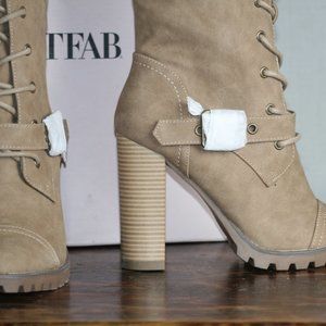 New Just Fab Always on Time Chunky heel Boots